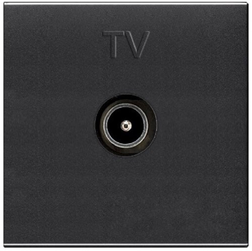 Розетка TV Оконечная без рамки ABB Niessen Zenit 1-м. 2 мод. N2250.7 AN антрацит картинка